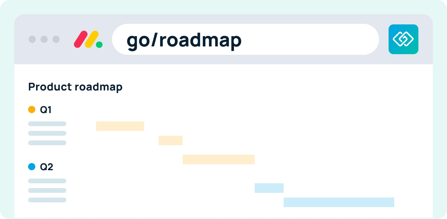 GoLinks app dashboard for resource management.